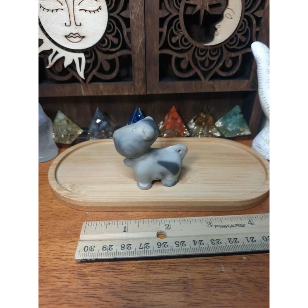 Carved Crystal Cow